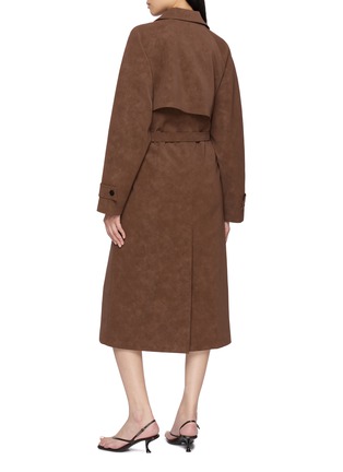 Back View - Click To Enlarge - THE LOOM - Aura Suede Trench Coat