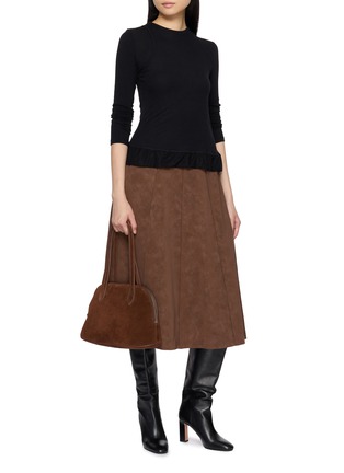 Figure View - Click To Enlarge - THE LOOM - Dual Line Layered Peplum T-Shirt