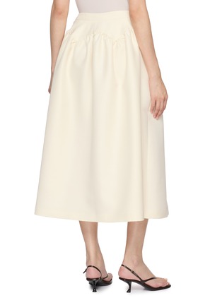 Back View - Click To Enlarge - THE LOOM - A-Line Gathered Midi Skirt