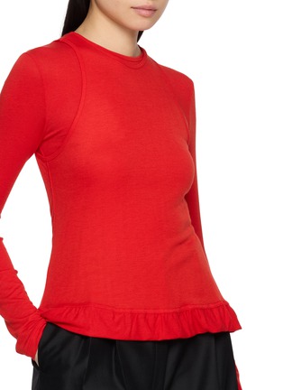  - THE LOOM - Dual Line Layered Peplum T-Shirt