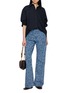 Figure View - Click To Enlarge - DRIES VAN NOTEN - Peyton Patterned Medium Wash Jeans