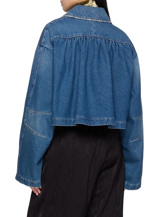 Back View - Click To Enlarge - DRIES VAN NOTEN - Vondero Cropped Denim Jacket