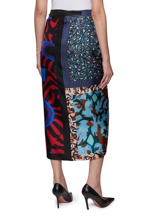 Back View - Click To Enlarge - DRIES VAN NOTEN - Scarf Maxi Skirt