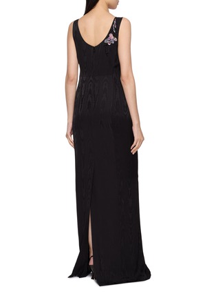 Back View - Click To Enlarge - DRIES VAN NOTEN - Debant Sleeveless Floral Embellished Long Dress
