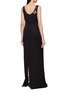 Back View - Click To Enlarge - DRIES VAN NOTEN - Debant Sleeveless Floral Embellished Long Dress