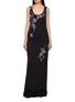 DRIES VAN NOTEN Debant Sleeveless Floral Embellished Long Dress