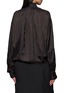 Back View - Click To Enlarge - DRIES VAN NOTEN - Cenvy Striped Scarf Collar Blouse