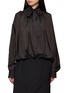 DRIES VAN NOTEN Cenvy Striped Scarf Collar Blouse