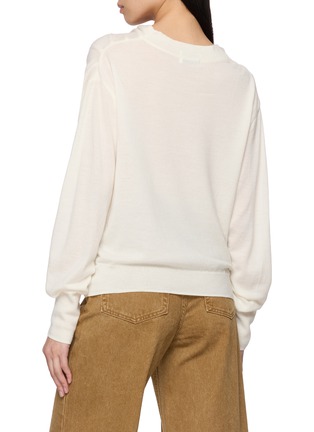 Back View - Click To Enlarge - R2W - Nadine Cowl Neck Wool Knit Sweater