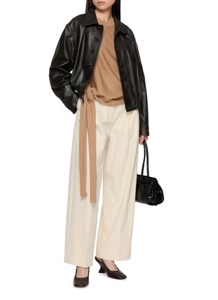 Figure View - Click To Enlarge - R2W - Anemo Side Tie Knit Sweater