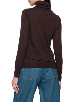 Back View - Click To Enlarge - R2W - Turtleneck 16 Gauge Cashmere Knit Sweater