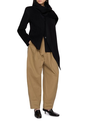 Figure View - Click To Enlarge - R2W - Milo Pintuck Cotton Pants