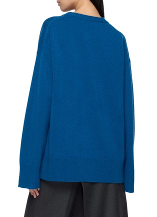 Back View - Click To Enlarge - R2W - Rasmo Round Neck Wool Cashmere Knit Sweater