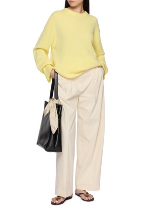 Figure View - Click To Enlarge - R2W - Rasmo Round Neck Wool Cashmere Knit Sweater
