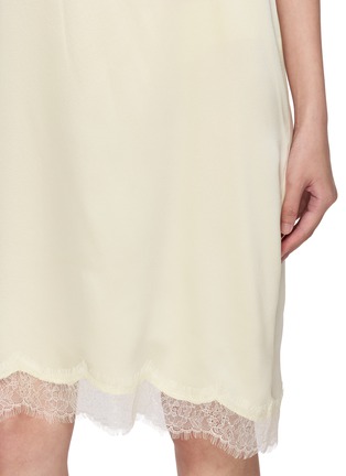  - R2W - Milena Lace Trim Silk Midi Dress