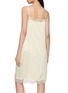 Back View - Click To Enlarge - R2W - Milena Lace Trim Silk Midi Dress