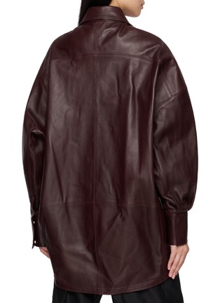 Back View - Click To Enlarge - R2W - Volter Oversized Leather Shirt