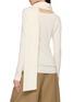 Back View - Click To Enlarge - R2W - Daphne Scarf Wool Silk Knit Sweater