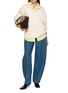 Figure View - Click To Enlarge - R2W - Paulo Zip-Up Hairy Wool Knit Sweater