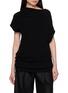 R2W Sophia Draped Wool Cashmere Knit Top
