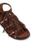 Detail View - Click To Enlarge - KURT GEIGER - Fringe Leather Sandals