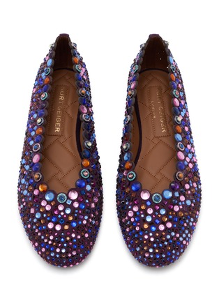 Detail View - Click To Enlarge - KURT GEIGER - Jewel Perf Ballerinas