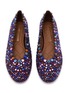Detail View - Click To Enlarge - KURT GEIGER - Jewel Perf Ballerinas