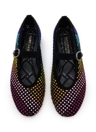 Detail View - Click To Enlarge - KURT GEIGER - Mayfair Net Ballet Flats