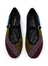 Detail View - Click To Enlarge - KURT GEIGER - Mayfair Net Ballet Flats