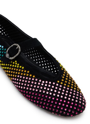Detail View - Click To Enlarge - KURT GEIGER - Mayfair Net Ballet Flats