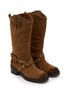 Detail View - Click To Enlarge - KURT GEIGER - 50 Western Mid Leather Biker Boots