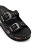 Detail View - Click To Enlarge - KURT GEIGER - Western Buckle Leather Sandals