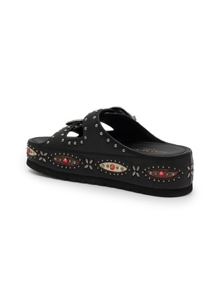  - KURT GEIGER - Western Buckle Leather Sandals