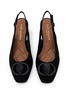 Detail View - Click To Enlarge - KURT GEIGER - 50 Chelsea Block Suede Slingback Pumps