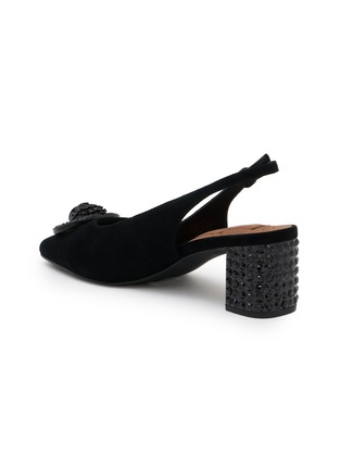  - KURT GEIGER - 50 Chelsea Block Suede Slingback Pumps