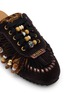 Detail View - Click To Enlarge - KURT GEIGER - Islington P Fringe Suede Mules