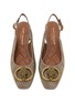 Detail View - Click To Enlarge - KURT GEIGER - 50 Chelsea Block Strass Slingback Pumps