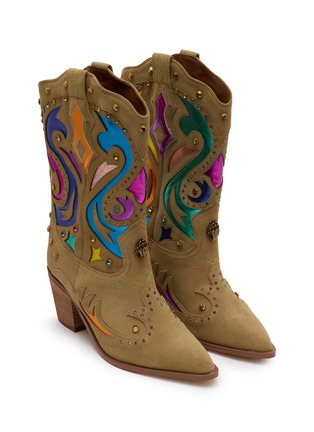 Detail View - Click To Enlarge - KURT GEIGER - Kensington 65 Suede Cowboy Boots
