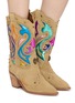 Figure View - Click To Enlarge - KURT GEIGER - Kensington 65 Suede Cowboy Boots