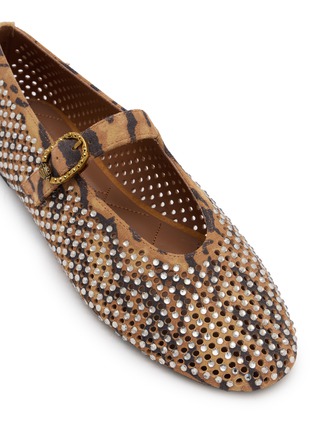 Detail View - Click To Enlarge - KURT GEIGER - Mayfair Net Ballet Flats