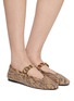 Figure View - Click To Enlarge - KURT GEIGER - Mayfair Net Ballet Flats