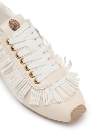 Detail View - Click To Enlarge - KURT GEIGER - Islington Beaded Fringe Suede Women's Sneakers