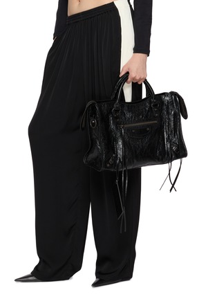 Figure View - Click To Enlarge - BALENCIAGA - Medium Le City Leather Bag