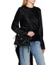 Figure View - Click To Enlarge - BALENCIAGA - Mini Le City Suede Fringed Bag