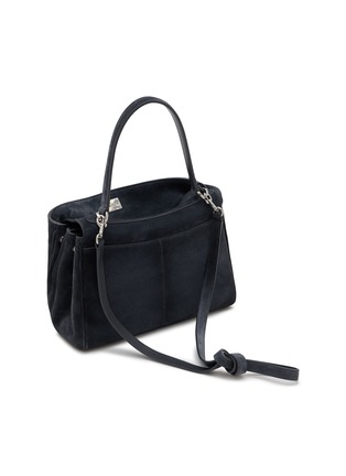 Detail View - Click To Enlarge - BALENCIAGA - Small Rodeo Waxed Suede Leather Bag