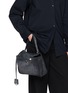Figure View - Click To Enlarge - BALENCIAGA - Small Rodeo Waxed Suede Leather Bag