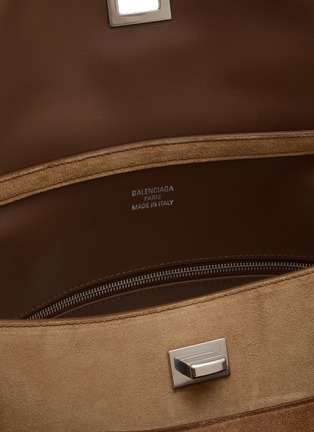 Detail View - Click To Enlarge - BALENCIAGA - Medium Rodeo Waxed Suede Leather Bag