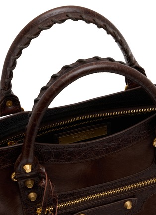 Detail View - Click To Enlarge - BALENCIAGA - Medium Le City Suede Leather Shoulder Bag