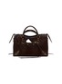 BALENCIAGA Medium Le City Suede Leather Shoulder Bag