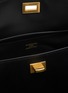 Detail View - Click To Enlarge - BALENCIAGA - Small Rodeo Linen Canvas Leather Handbag